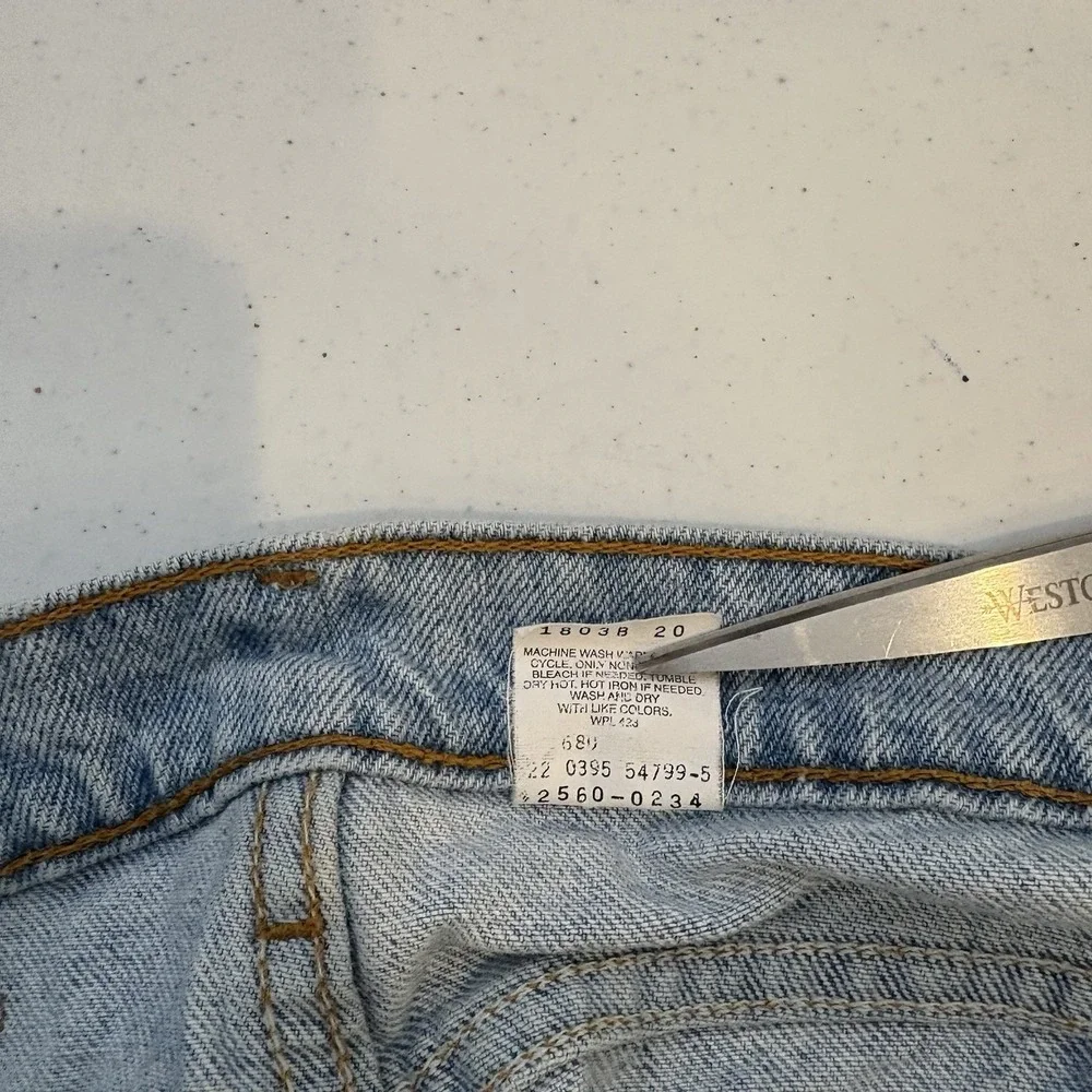 Vintage Levis Mens 560 Light Wash Orange Tab Jeans‎ 36 X 30 Barrel Leg 90s Retro